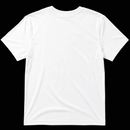 camiseta sello en blanco, parte trasera, 180gsm, corte regular, 100% algodón reciclado, creado en la  costa este,  valencia