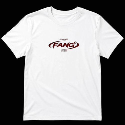 camiseta sello en blanco, parte frontal, logo oval en el pecho, color rojo/sangre, corte regular, 100% algodón costa este valencia