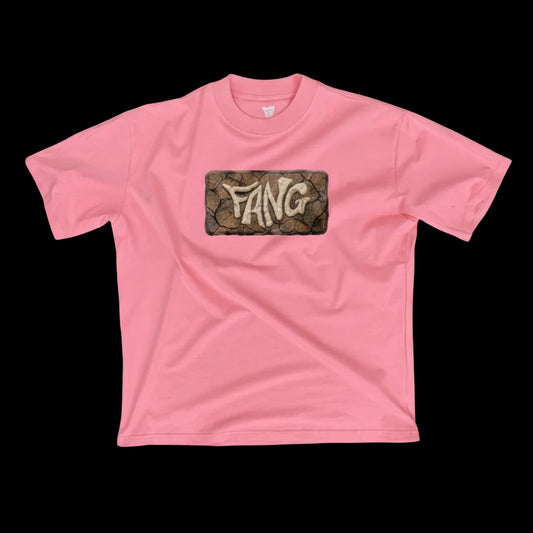 camiseta rosa parte delantera algodón 100% heavyweight fang syndicate costa este valencia intervención manual
